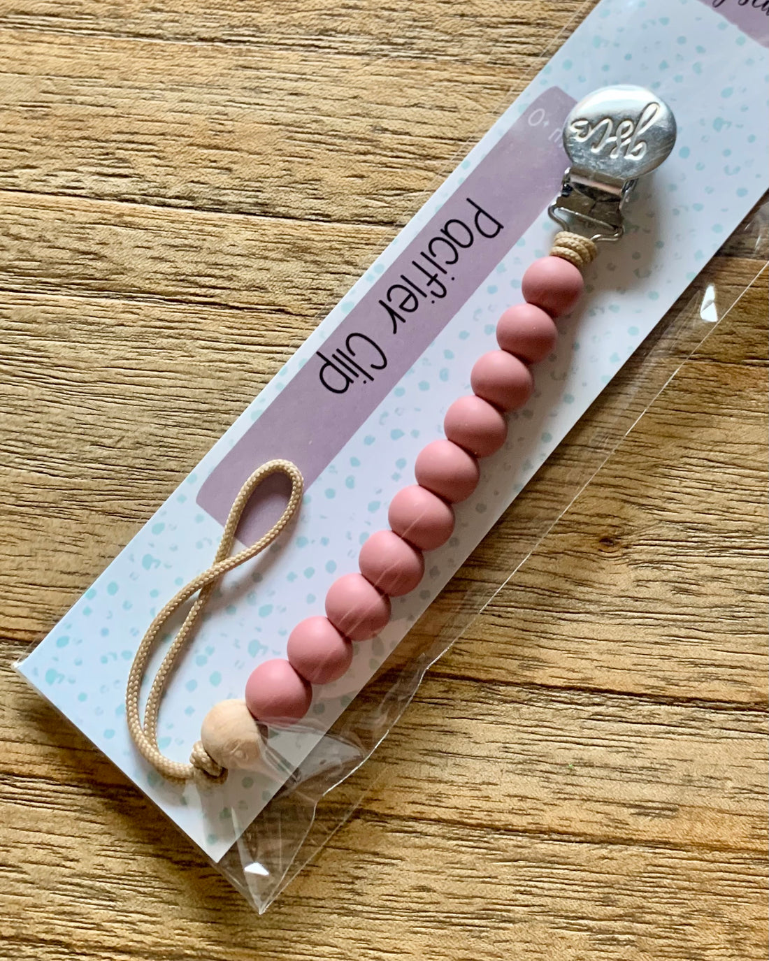 Rose + Wood Clip