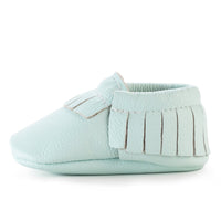 SEAFOAM GREEN | Genuine Leather Moccasins