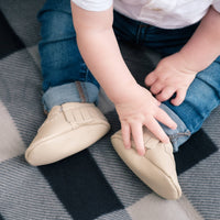 LATTE | Genuine Leather Moccasins