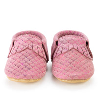 PINK MERMAID | Genuine Leather Moccasins