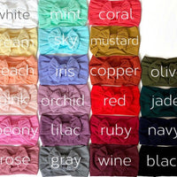 CABLE KNIT knot bows