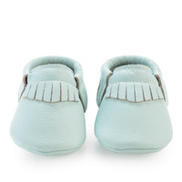 SEAFOAM GREEN | Genuine Leather Moccasins