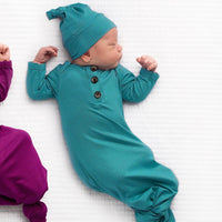 TEAL | gown + hat set