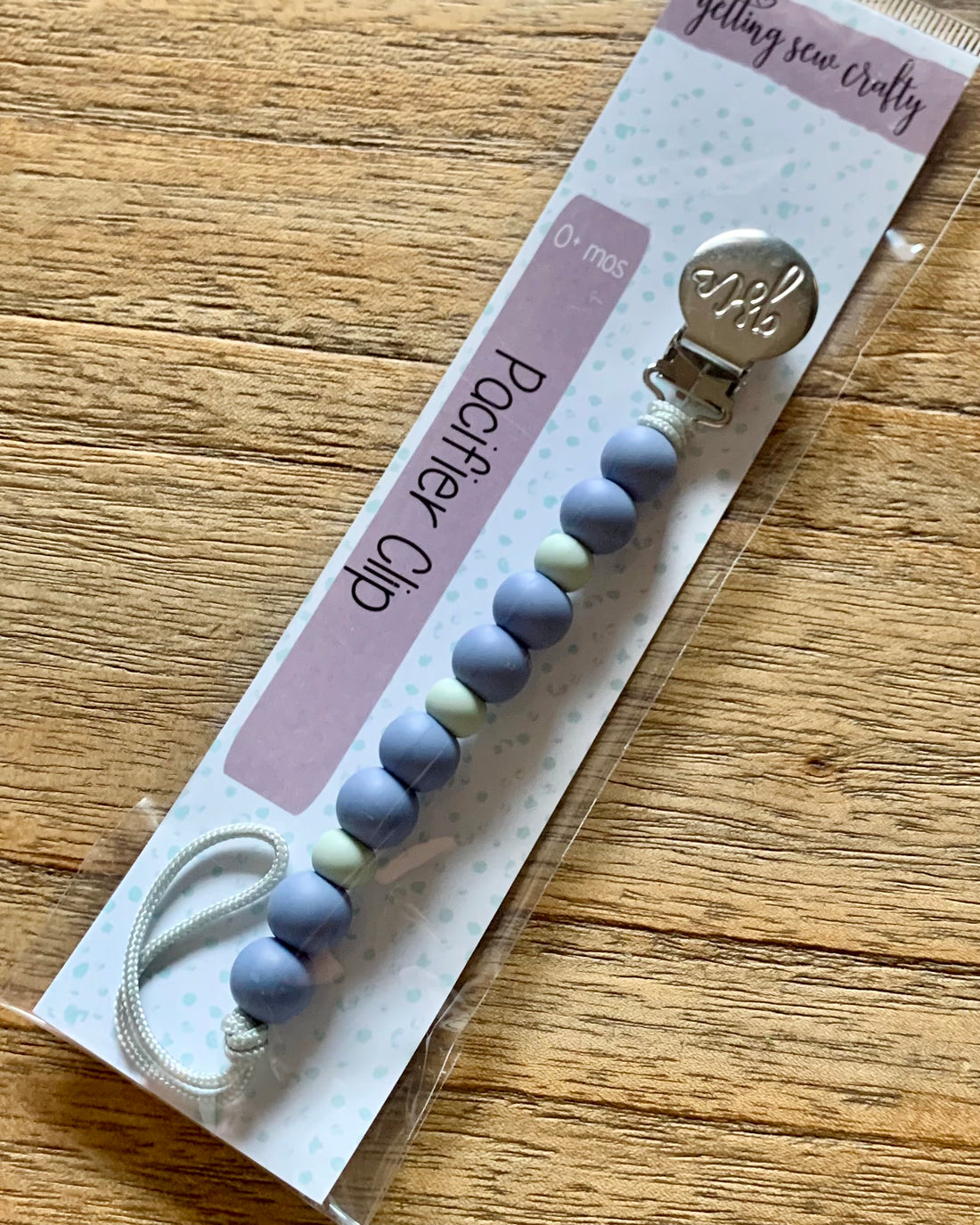Periwinkle + Smoky Mint Clip