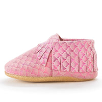 PINK MERMAID | Genuine Leather Moccasins