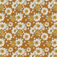 Boho Brown Sunflowers Bunny