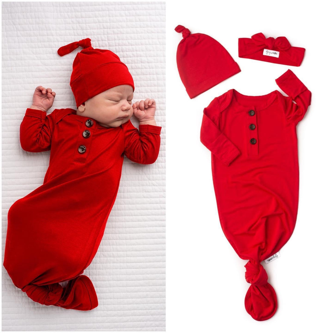 RED | gown + hat set