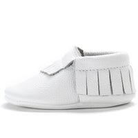 PEARL WHITE | Genuine Leather Moccasins