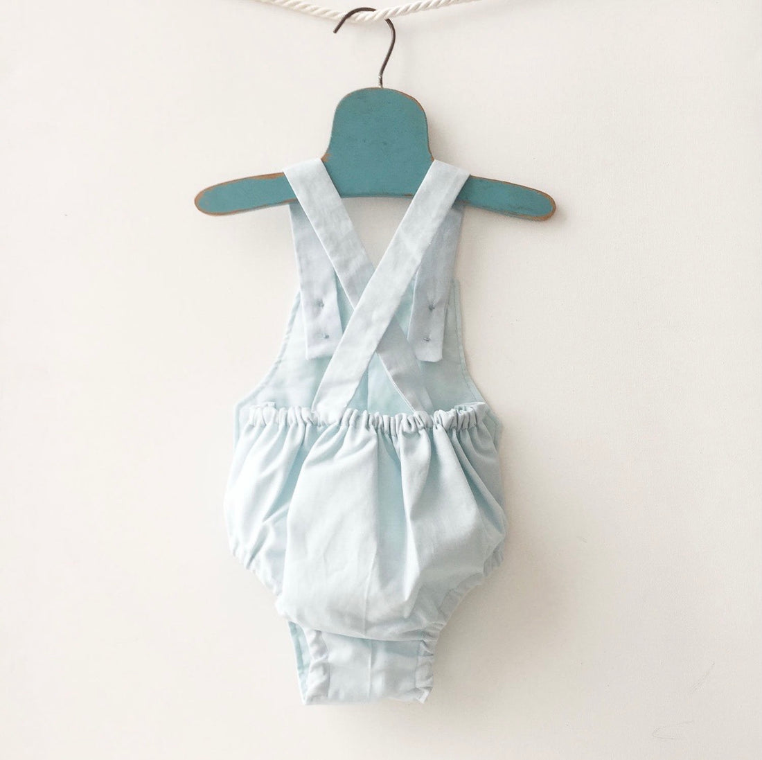 ROMPER [blue linen]