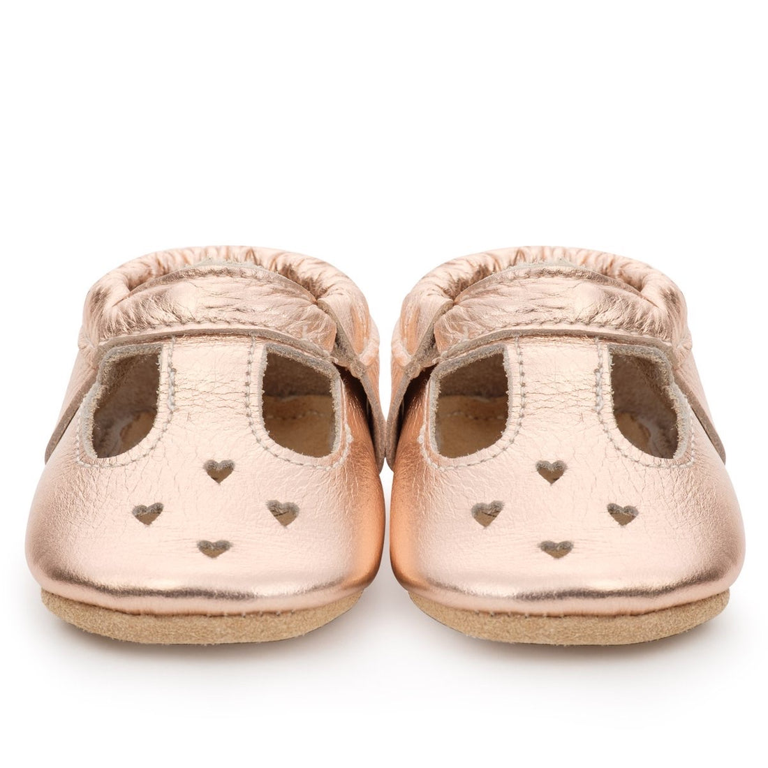 ROSE GOLD MARY JANE | Genuine Leather Moccasins